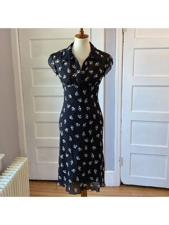 Speechless Dresses & Skirts - Speechless Black Dress with White Cats, Size 7